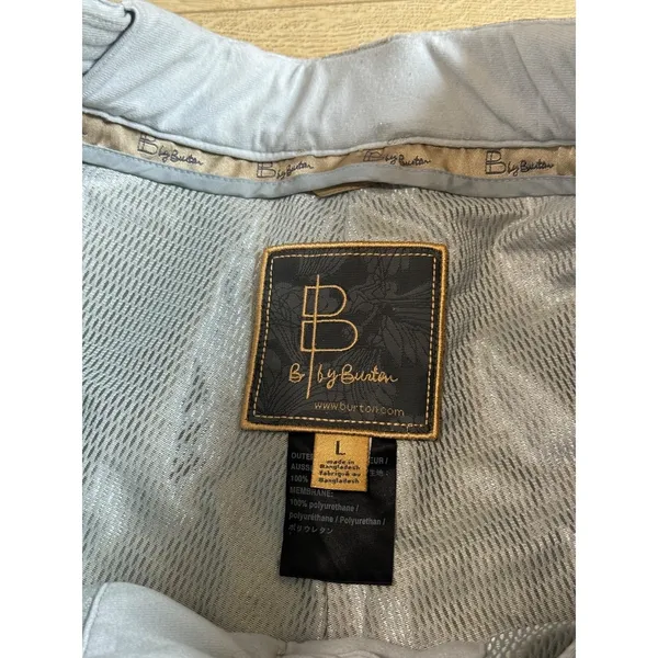 B by Burton Women's ski snow pants cargo insulated mesh zip y2k adjustable sz L - Image 3