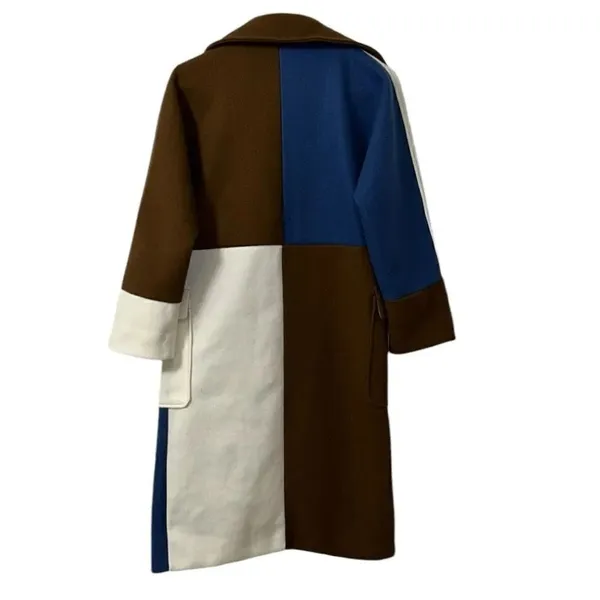 Women’s Color block Open Front Jacket(No Size ) Green - Image 3
