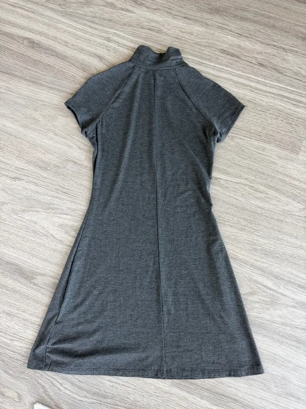 Silence and Noise Gray Mock neck mini dress - Image 3