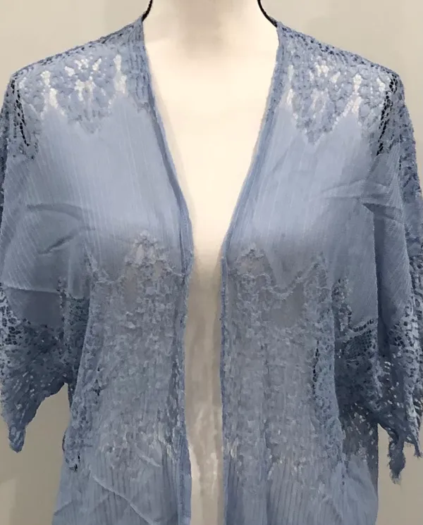 Mixit Blue Lace Cardigan - Image 2