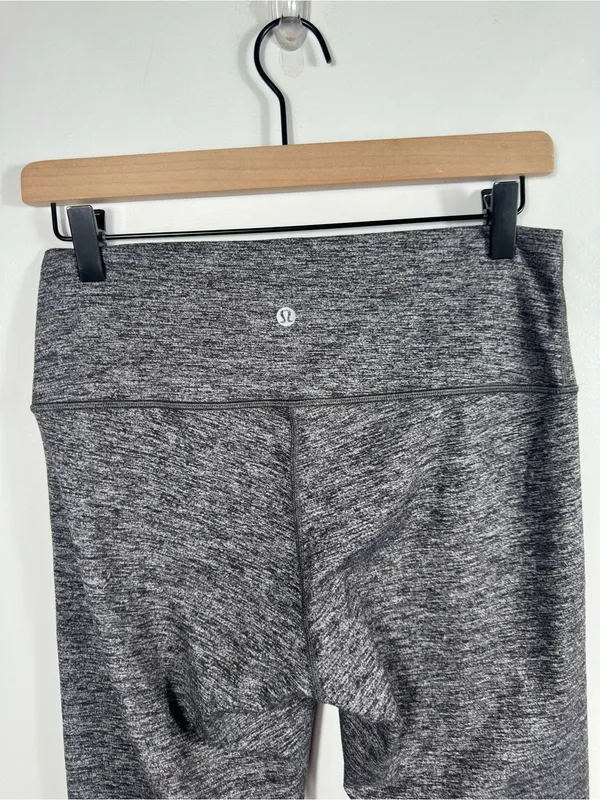 Lululemon Wunder Under Hi-Rise Tight 28 Heathered Black Luon 10 - Image 6