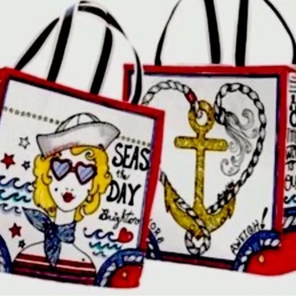 Brighton Seas the Day Canvass Tote NWT - Image 7