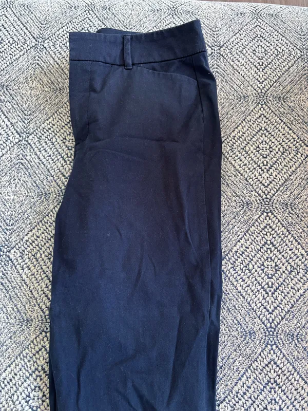 High-Rise Navy Old Navy Pixie Pants - Image 2