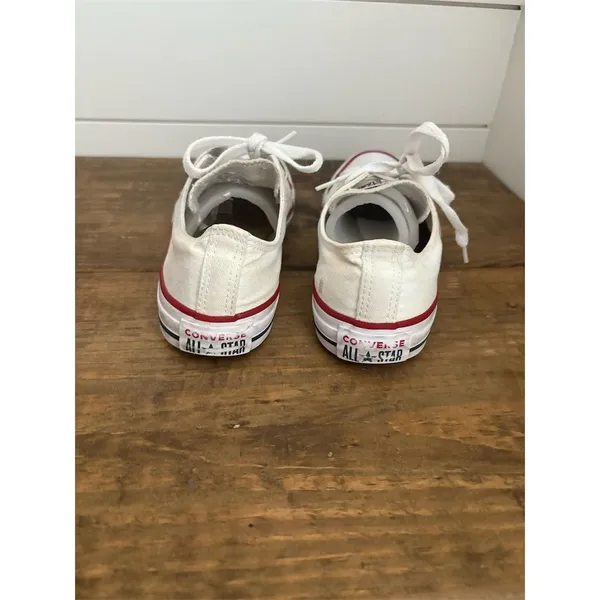 Converse Chuck Taylor All Star Low‎ Top White Sneakers Size 6 Unisex - Image 3