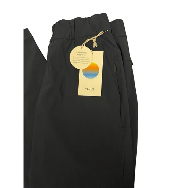 Vuori Women’s Miles Ankle Pant Tapered Mid Rise Color Ink Sz XS New $108 - Image 3