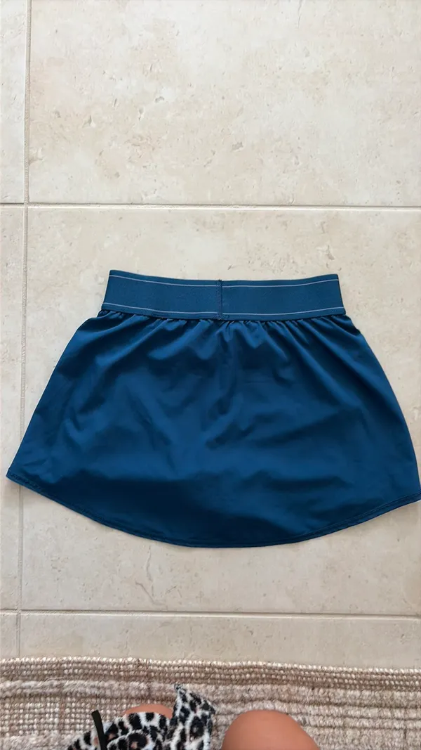 Alo Match Point Tennis Skirt Eclipse Yoga Blue - Image 4
