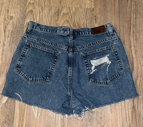 Calvin Klein Distressed Vintage Jean Shorts - Image 3