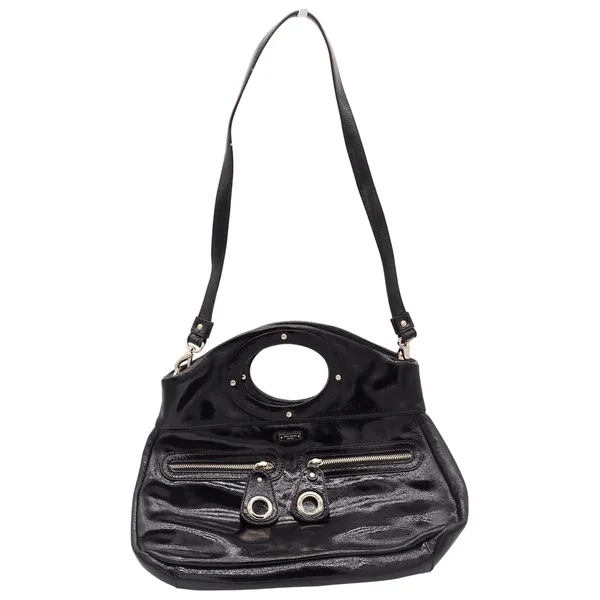 Kate Spade Handbag Womens Large Patent Leather Black Cutout Handle Excellent - Image 2