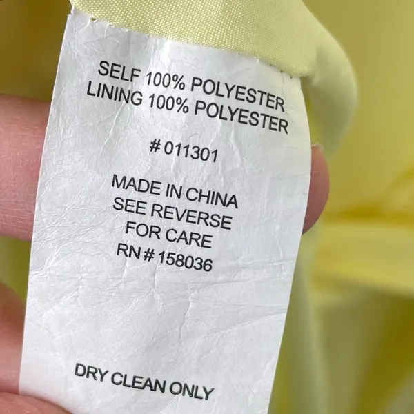 NEW Birdy Grey Jay Matte Satin Dress Lemon Sorbet Yellow Size Large Bridesmaid - Image 7