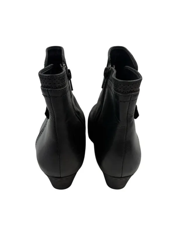 *Rockport by Cobb Hill Abbott Panel Ankle Boots Size 7.5 Black Leather Comfort - Image 5