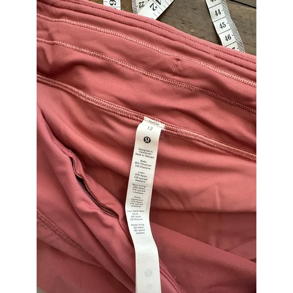 Lululemon Play Off The Pleats Mid Rise Skirt Brier Rose Size 12 - Image 7