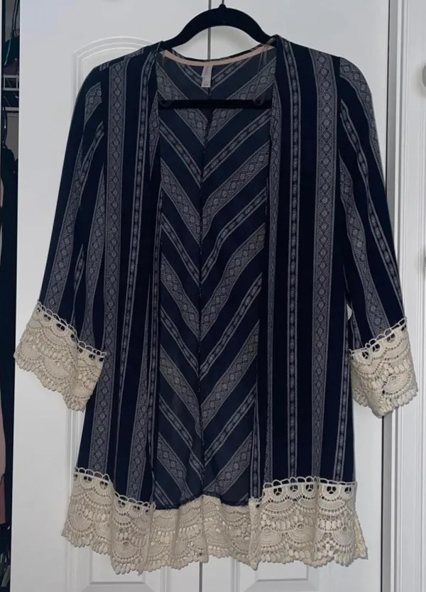 Xhilaration Blue Kimono - Image 2