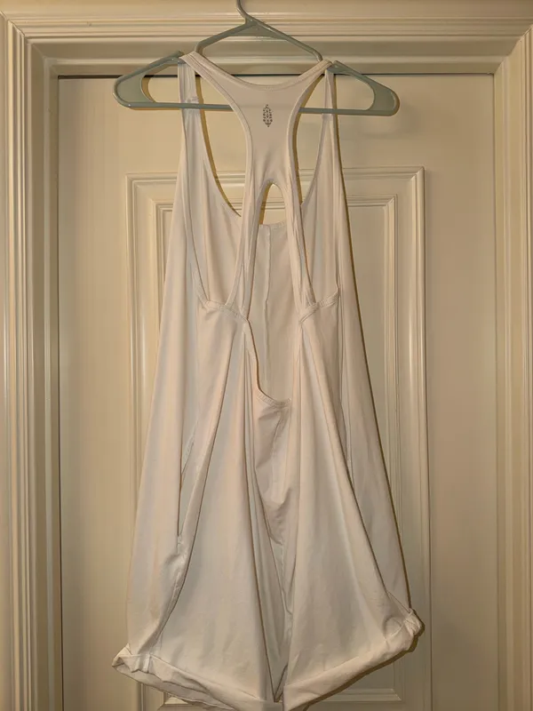 FP Movement Hot Shot Racerback Romper White M - Image 2