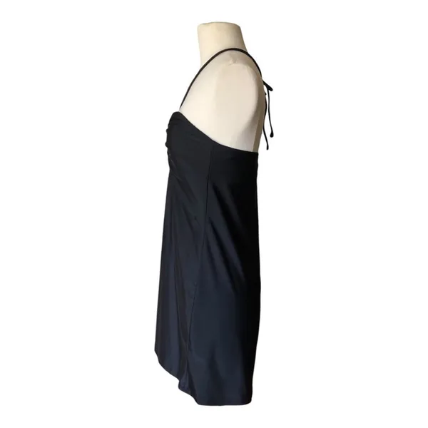 Andie Waikiki Swim Cover Up Black Small Ruched Halter Bandeau Beach Dress NWT - Image 7