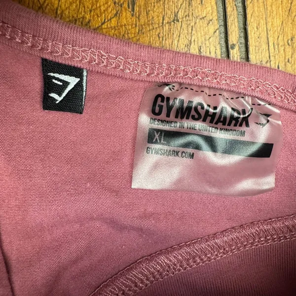 Gymshark Cropped Tank Top‎ Dusty Rose Pink Floral Logo Women's XL - Image 3