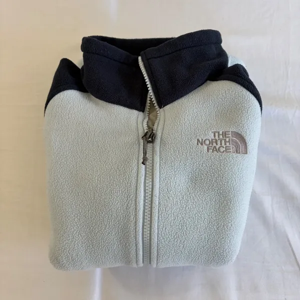 The North Face Womens Full Zip Fleece Jacket‎ Blue Navy Mock Neck Small - Image 6