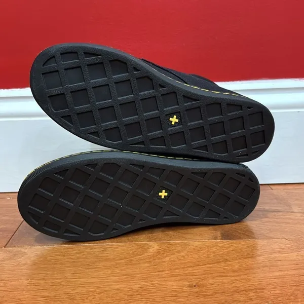 NWOB Dr.‎ Martens Black Canvas Boots with Yellow Stitching size 5 - Image 6