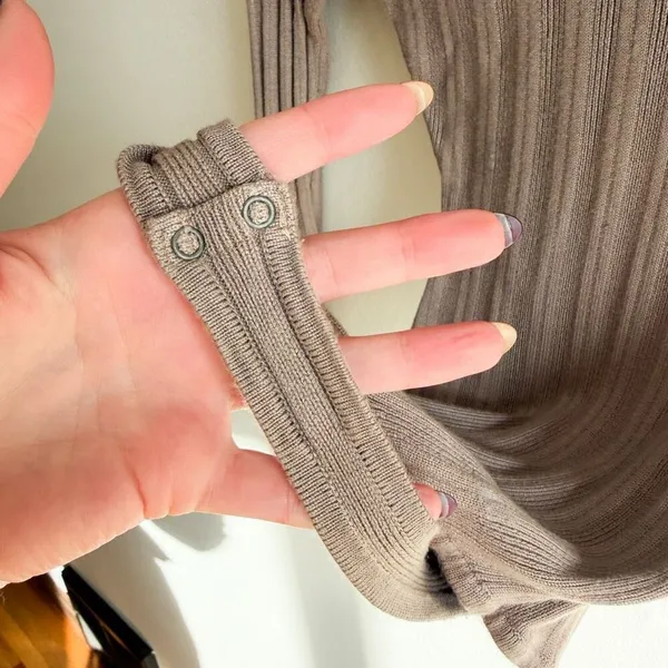 Abercrombie and Fitch Rib High Neck Bodysuit Size XS - Image 7