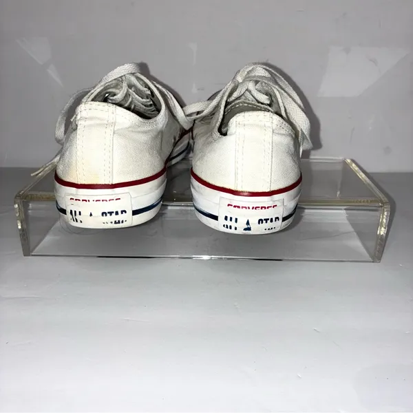 Converse Unisex White and Red Sneakers - Image 3
