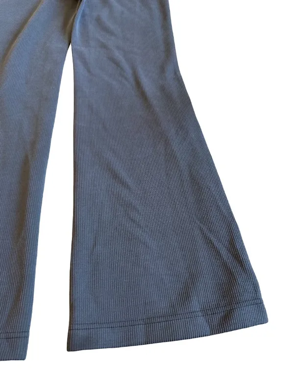 Lululemon Ribbed Zip Flared Pants Brushed Softstreme Athletic Size 8 Women's - Image 8