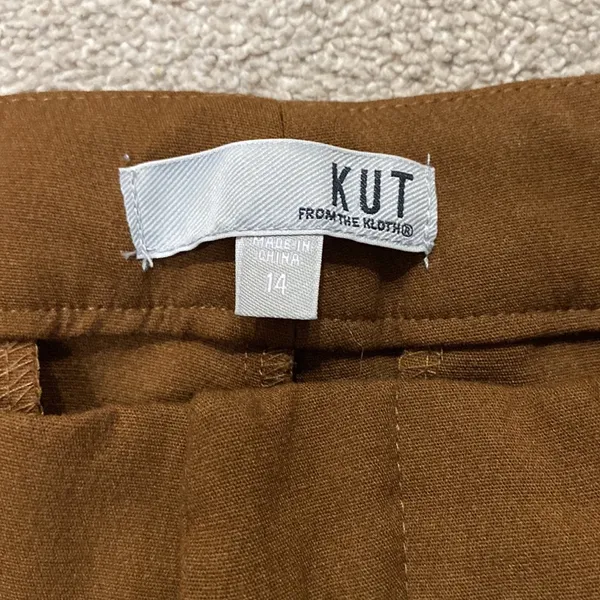 KUT From The Kloth Brown Ankle Trousers Size 14 - Image 3