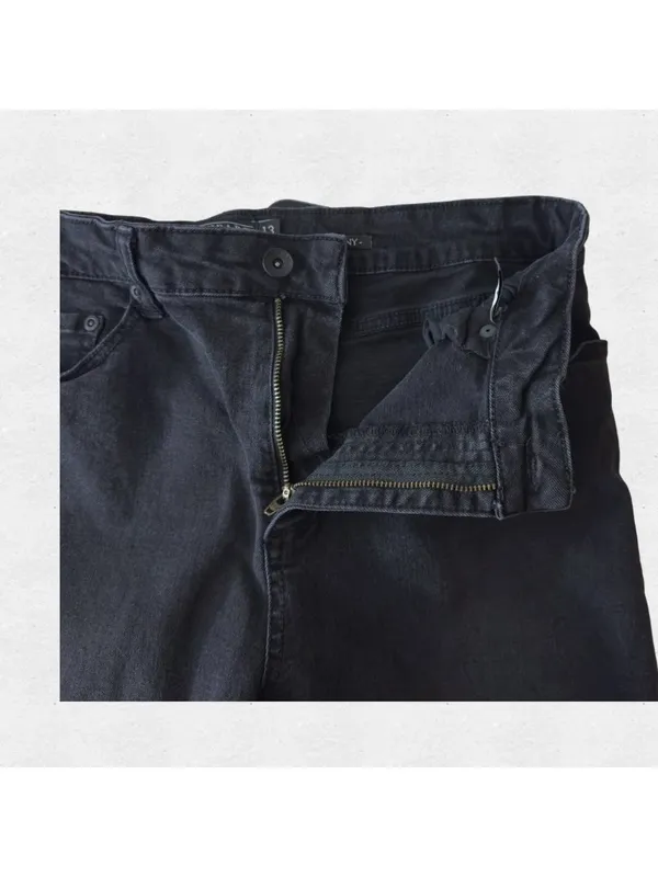 Faded Black Silver Hook Midrise Skinny Jeans Blackheart 13 10 Edgy Punk Goth Alt - Image 7