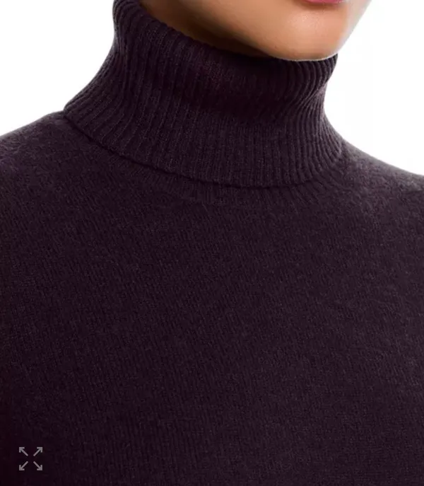 AQUA Cashmere Turtleneck Sweater - Image 4