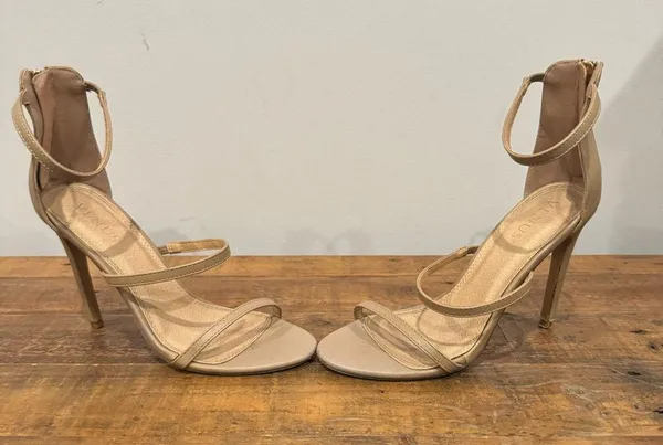 Venus Tan Strap Heels - Image 4