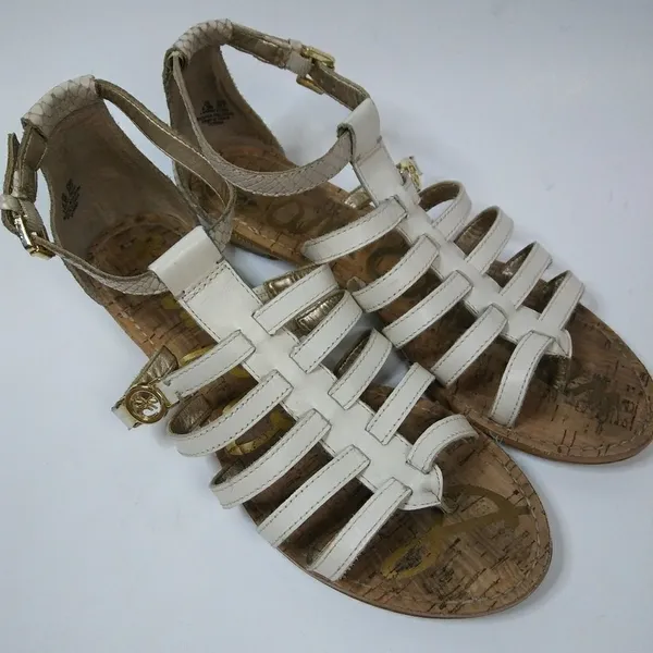 SAM‎ EDELMAN Donna Low Wedge Strappy Sandal 8.5 M - Image 2