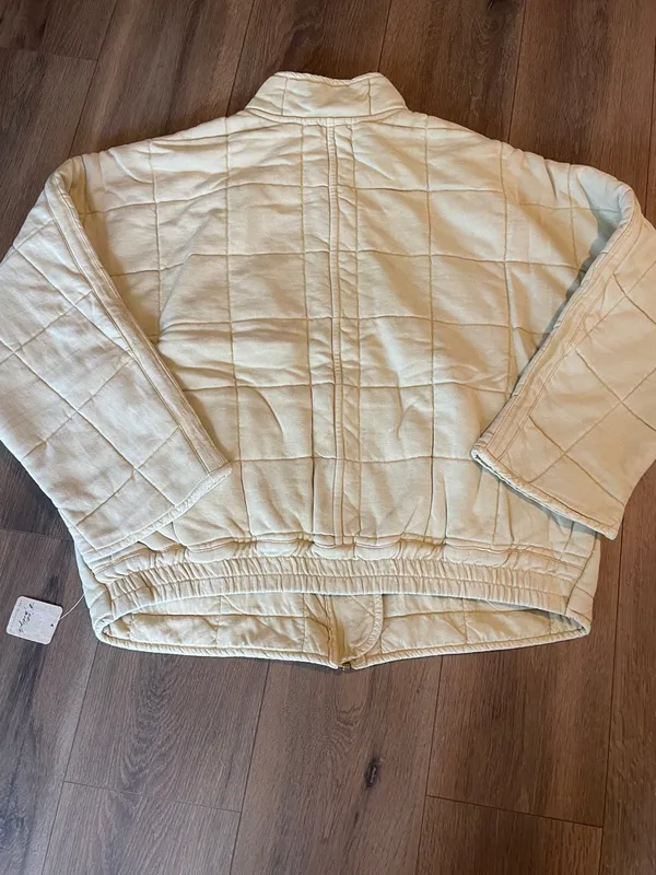 Free People Dolman Quilted Jacket- Vanilla Crème - Image 5