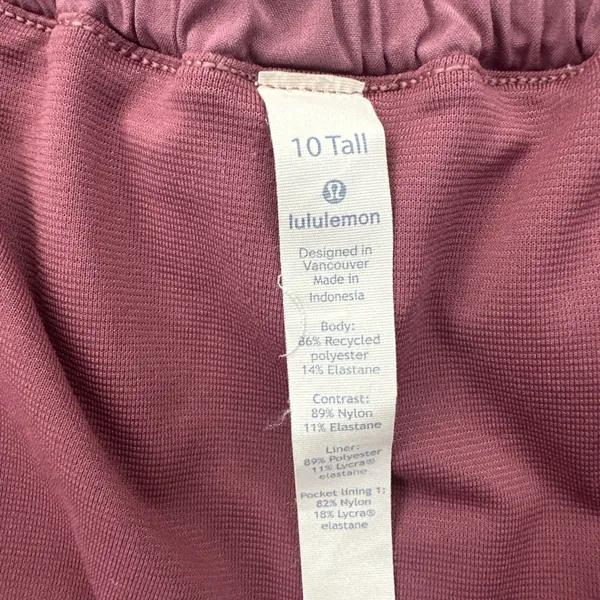Lululemon Hotty Hot Shorts Low Rise 4" So Merlot Athletic Athleisure Women's 10 - Image 6