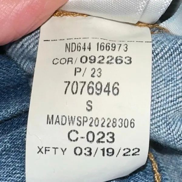 Madewell‎ Pull On Relaxed Denim Jeans Women's Small Blue Utility Pocket Pants - Image 5