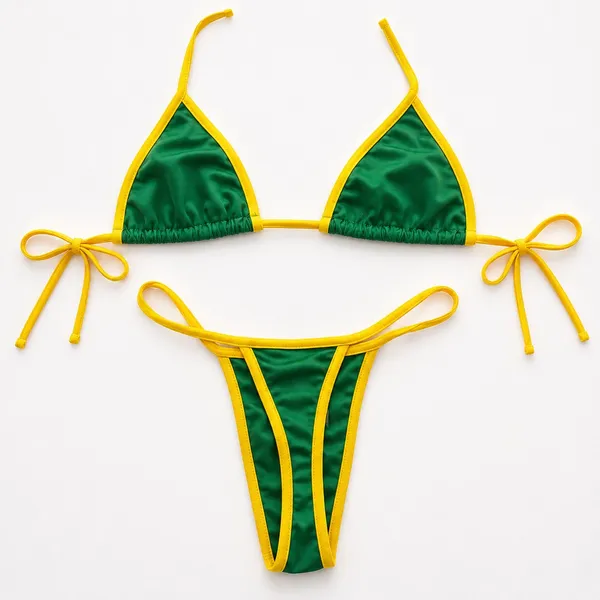 Brazil Bikini Green Size XL - Image 2