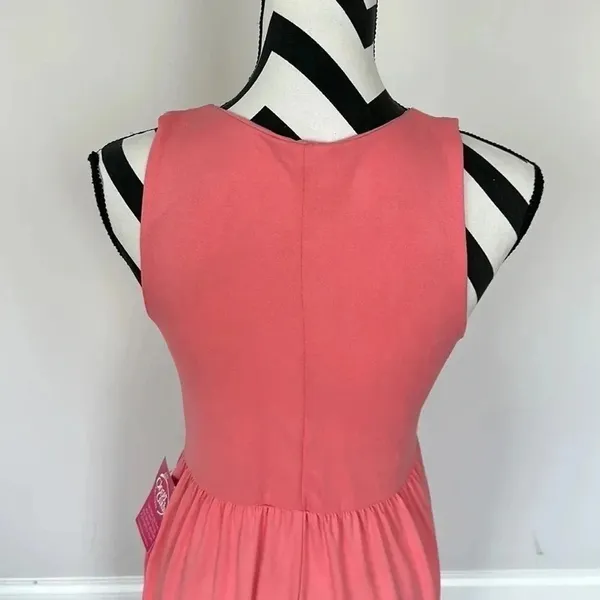 NWT‎ Closet Candy Coral Maxi Dress Sz M - Image 3