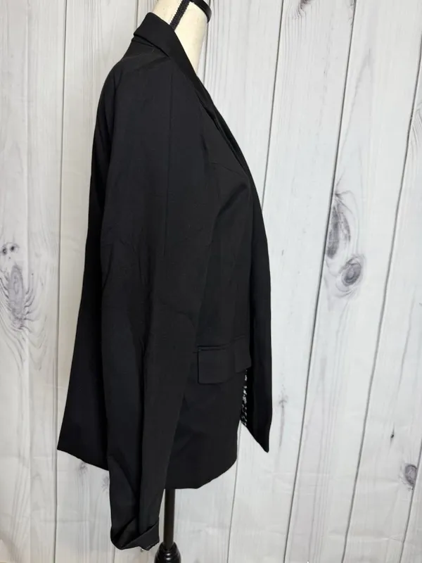 NWT Skies Are Blue Size XL Blazer Black Lined Pockets No-Button NEW - Image 4