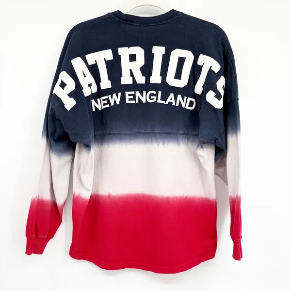 Fanatics‎ Womens New England Patriots Ombre Spirit Jersey Long Sleeve Shirt XS - Image 7