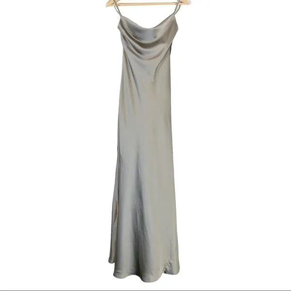 NEW Lovely Reese Sleeveless Satin Slip Maxi Dress Size XS - Image 3