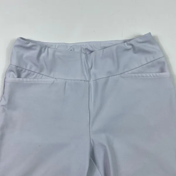 Athleta Pants Womens 12 Gray Straight Leg Pull On‎ Ankle Cropped Stretch Yoga - Image 5