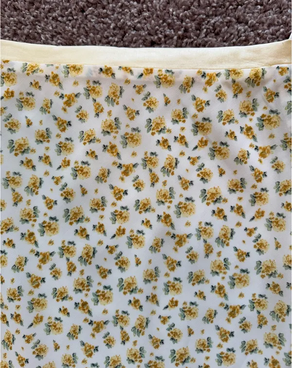 Yellow Floral Maxi Skirt - Image 5