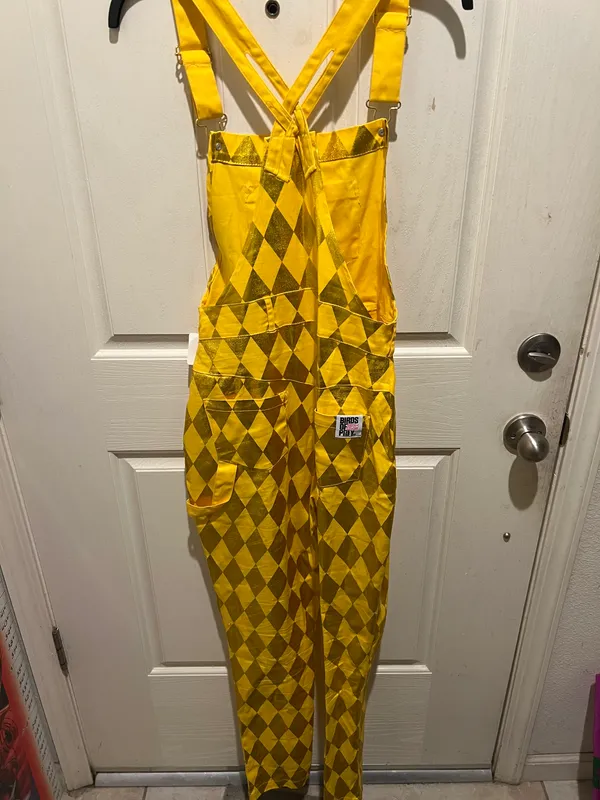 Harley Quinn Overalls Yellow Size M - Image 4