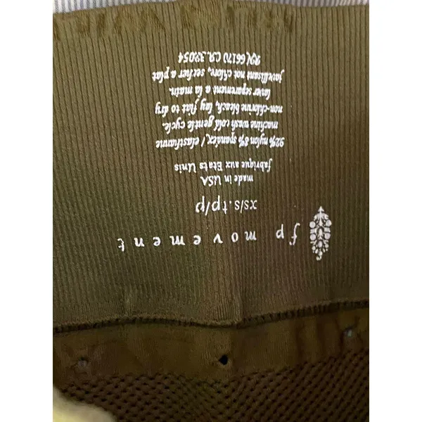 Free People‎ Movement Green High Neck Sports Bra Women's Size X-Small/Small XS/S - Image 5