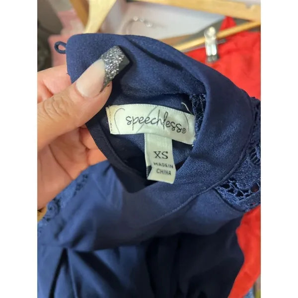 Navy blue dress Blue Size XS - Image 4