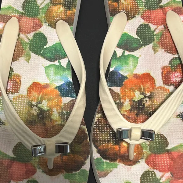 Coach Floral Sandals with Cream Straps - Image 4