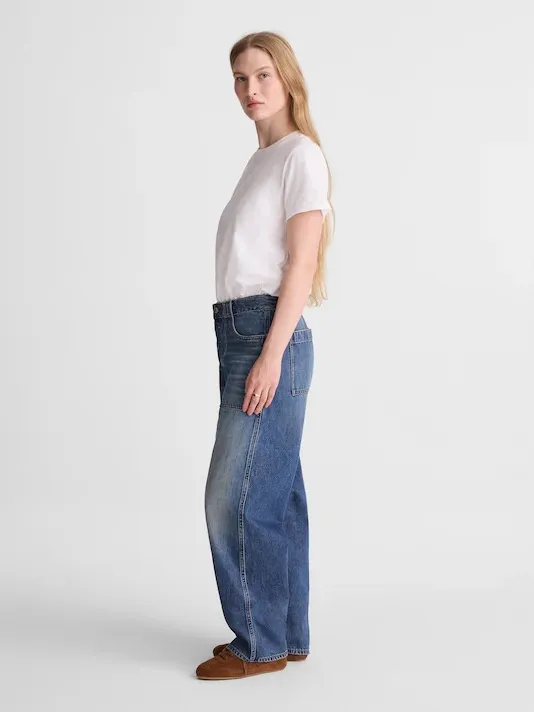 Madewell The Darted Barrel-Leg Jean Size 31T NWOT - Image 3