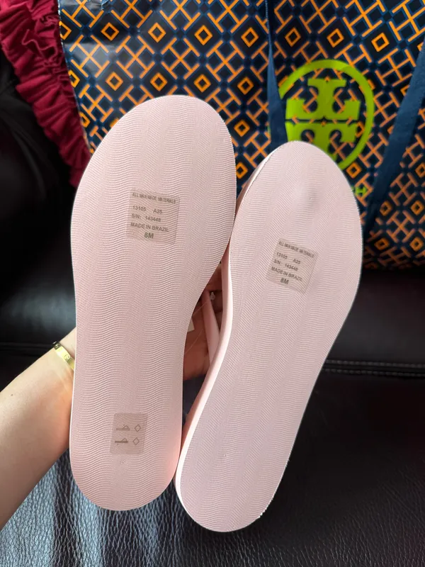 Tory Burch 2 inches platform Willa flip flop with Gold Emblem NWT Pink blossom - Image 2