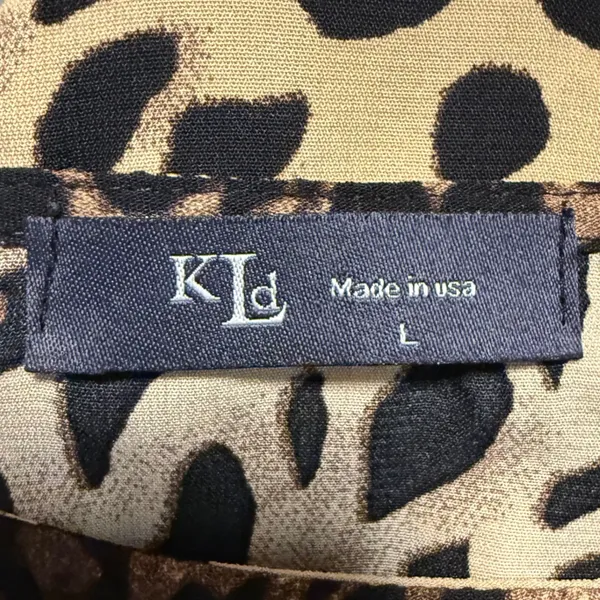 KLD Made in USA Leopard Print Dress Womens‎ Large Pockets Animal Print - Image 5