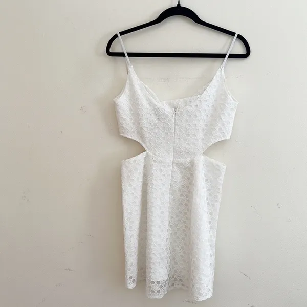 Hello Molly | Crochet Cut Out Mini Dress - Image 2