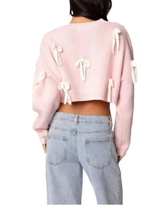 Cropped Pink Sweater - Image 2