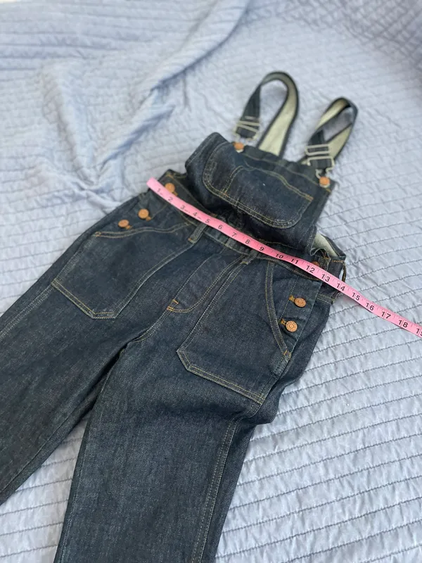 Madewell Flea Market Flare denim overalls - Image 7