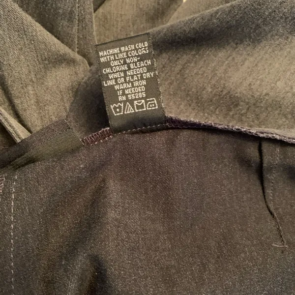 Express stretch charcoal gray cuffed boot cut staple office career pant - Image 7